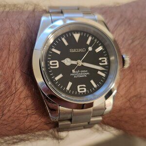 Seiko SII Custom Build Explorer Style Automatic Watch - NH35 Movement